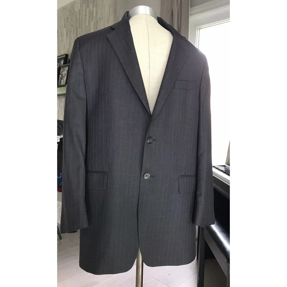 Ralph Lauren men sport coat suit jacket blazer 40 L gray